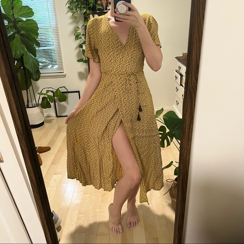 Faithful the Brand Midi Wrap Dress